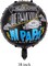 10Pcs Father's Day Balloons Father's Day Party Decorations Spanish Feliz Dia PaPa Foil Balloons for Happy Fathers Day Dad Birthday Party Decorations Supplies, Black, Medium